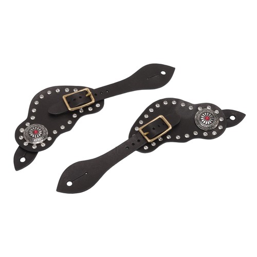 Black western cowboy spurs - western,