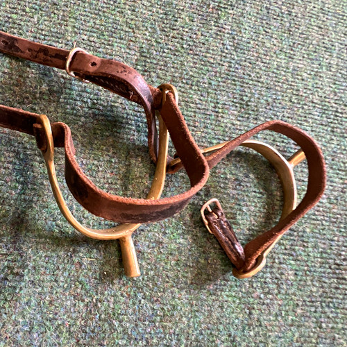 Nickel riding boot spurs - nickel,