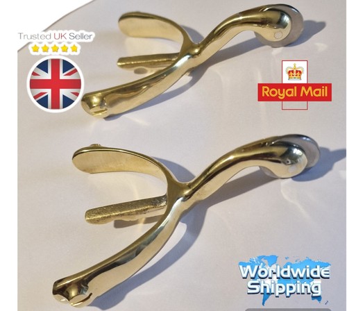 Swan neck spurs solid - solid, brass