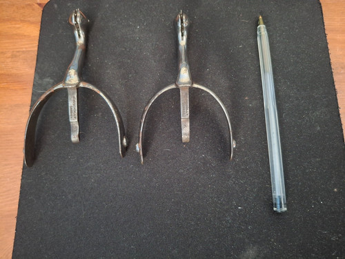 Antique boot box spurs - boot,