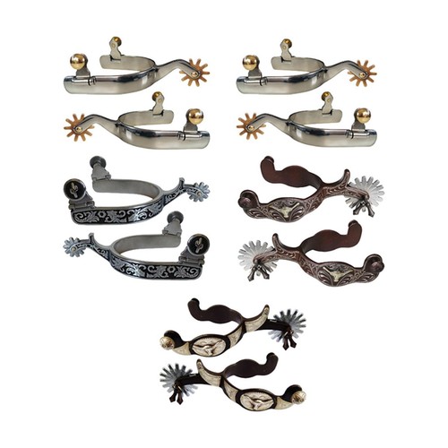 Horse spurs engraved - spurs,