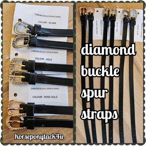 Diamond diamante spur straps - diamante,